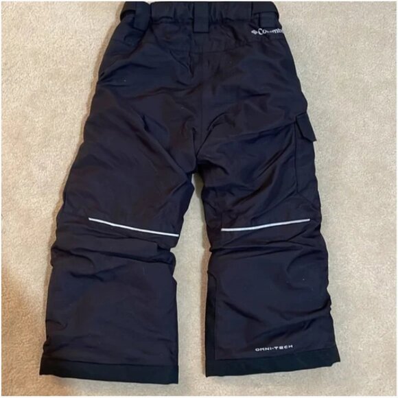 Columbia Omni-Tech black snow pants Size XXS 4/5 adjustable waist - Picture 3 of 12